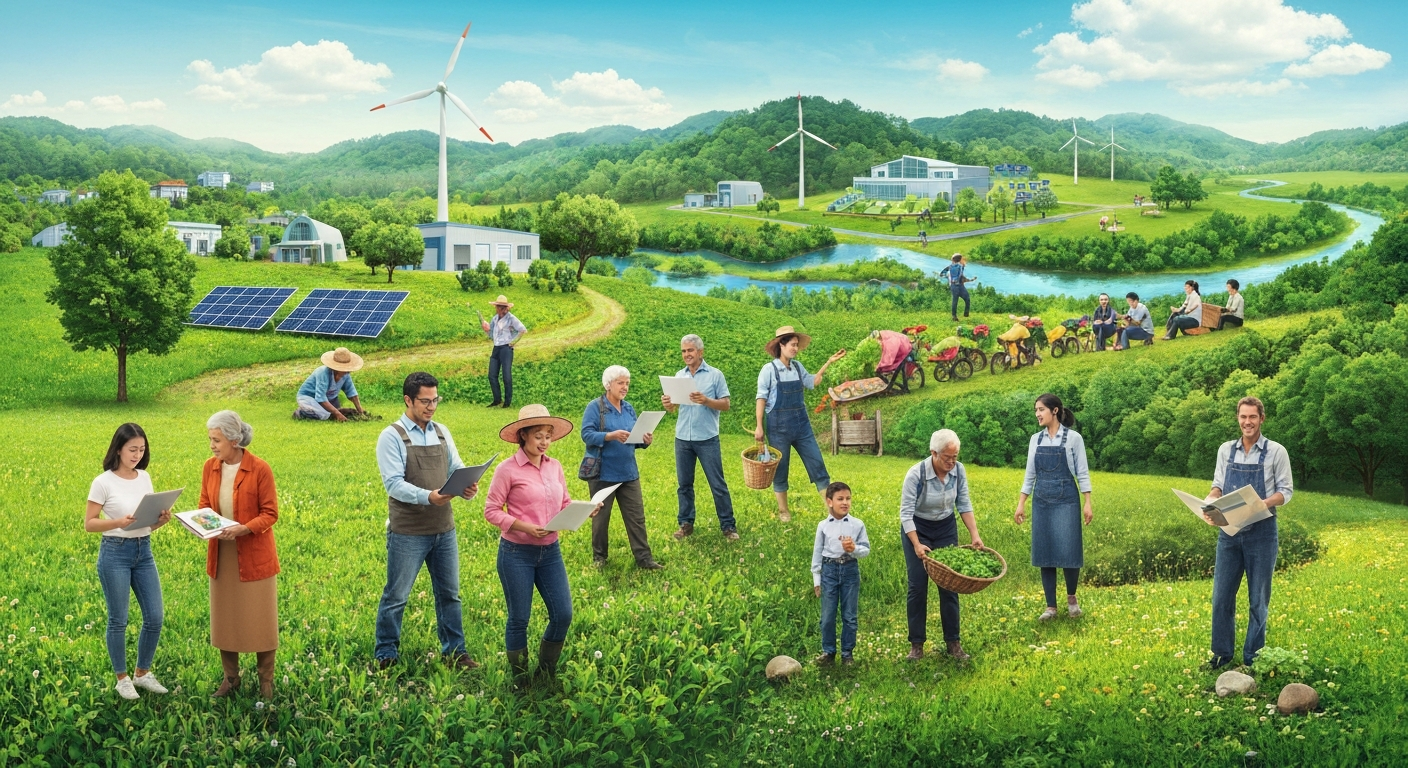 आंतरराष्ट्रीय सहकार्य: विविध लोक, महिला शेतकरी आणि स्वयंसेवक शाश्वत भविष्यासाठी एकत्र काम करत आहेत.